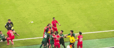 qo, 怒地冲过来, 大声指责球